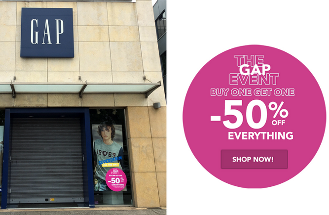 gap promotions