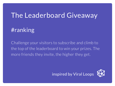 The Leaderboard Giveaway Template