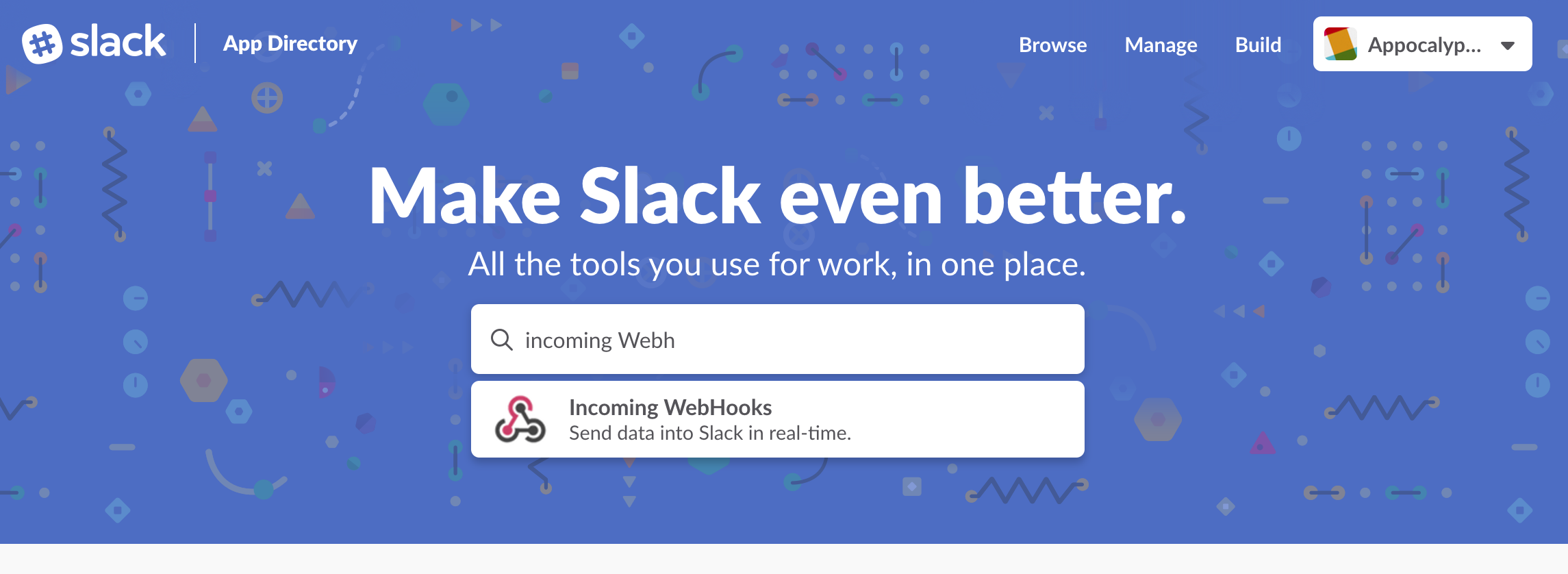 create slack incoming webhook